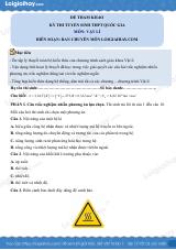 Đề tham khảo thi Vật lí THPT (Đề số 8) - có lời giải chi tiết